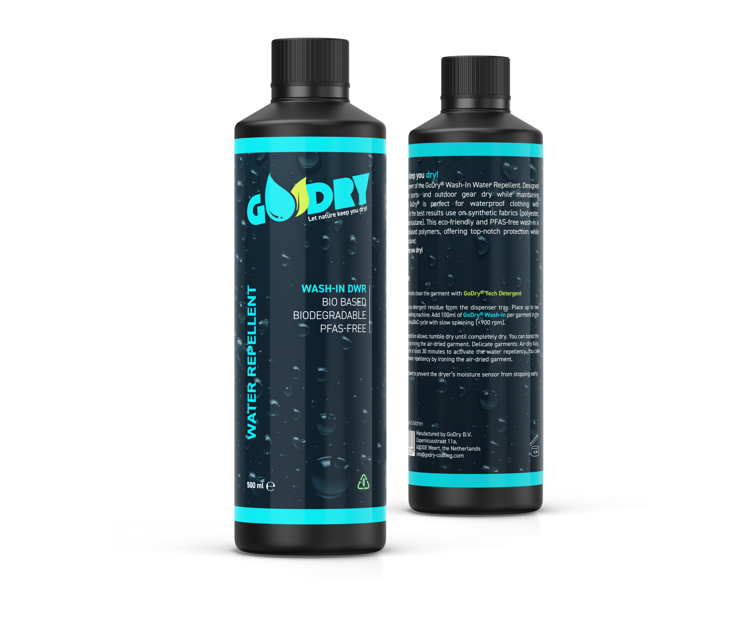 GoDry® Wash-In 2 pack (2*500ml)