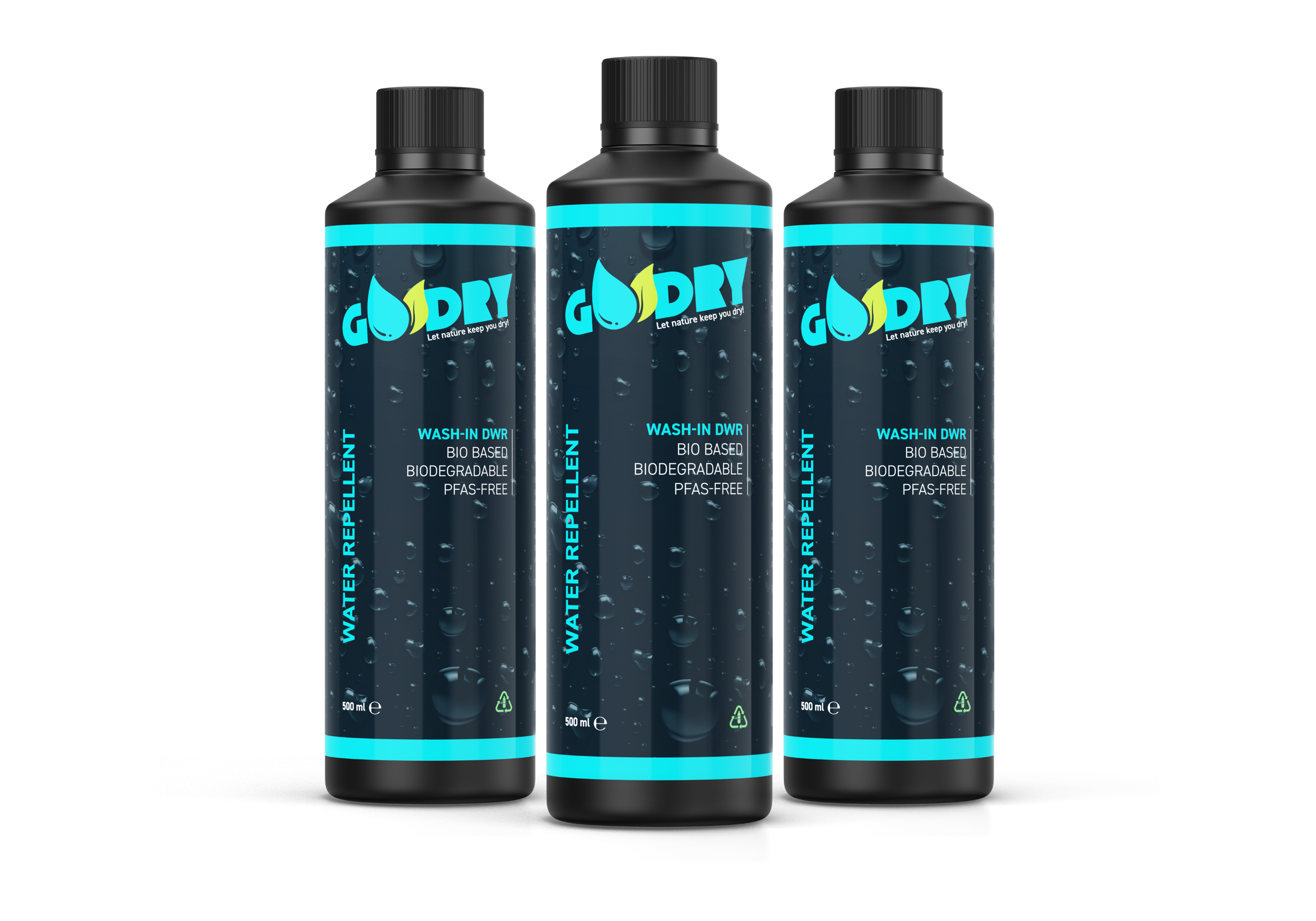 GoDry® Wash-In 3 pack (3*500ml)